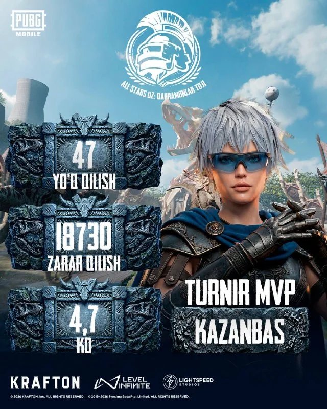 Иллюстрация к статье «PUBG MOBILE ALL STARS: Qahramonlar Toji — решающие матчи уже в эфире!»