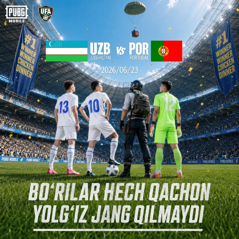 O‘yin kuni: 🇺🇿 O‘zbekiston vs Portugaliya 🇵🇹